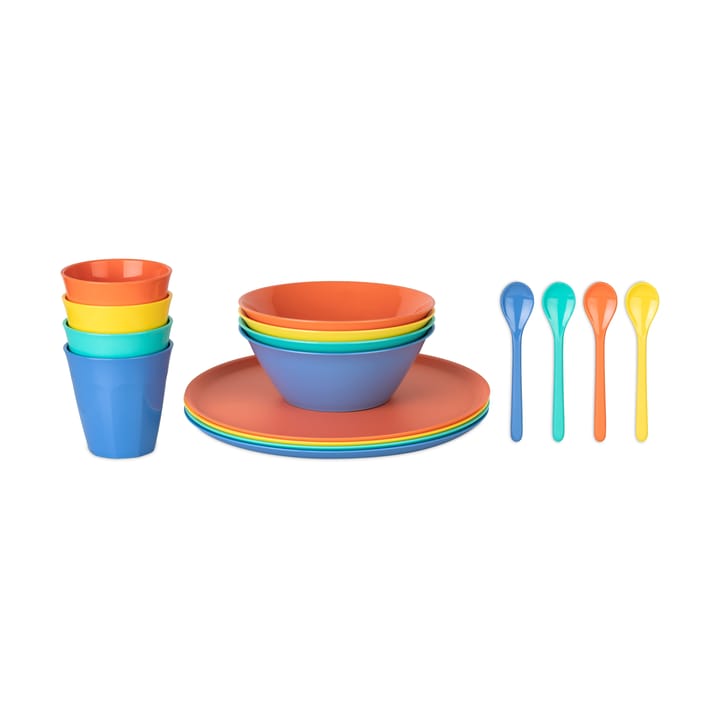Nora Lollipop tableware set 16 pieces - Multi - Koziol