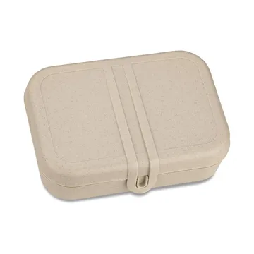 Pascal lunch box with divider L - Beige - Koziol