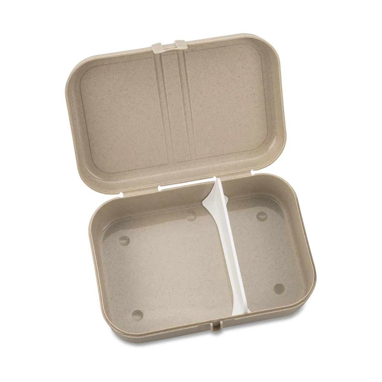 Pascal lunch box with divider L, Beige Koziol