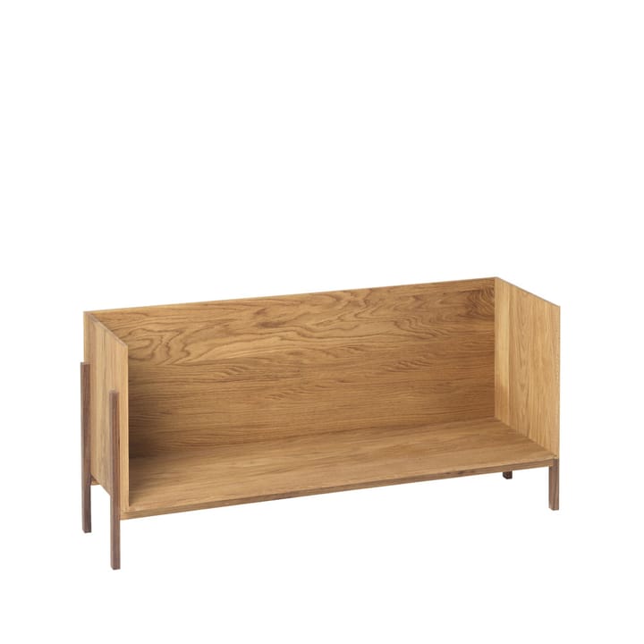 Stack shelf - Oak, add on, dark oiled walnut fitting - Kristina Dam Studio