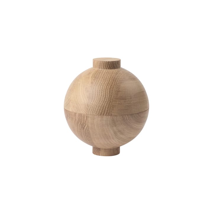 Wooden Sphere bowl XL Ø16x18 cm - Oak - Kristina Dam Studio