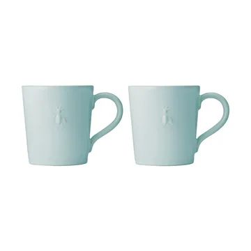 Abeille ceramic mug 2-pack - Blue - La Rochère