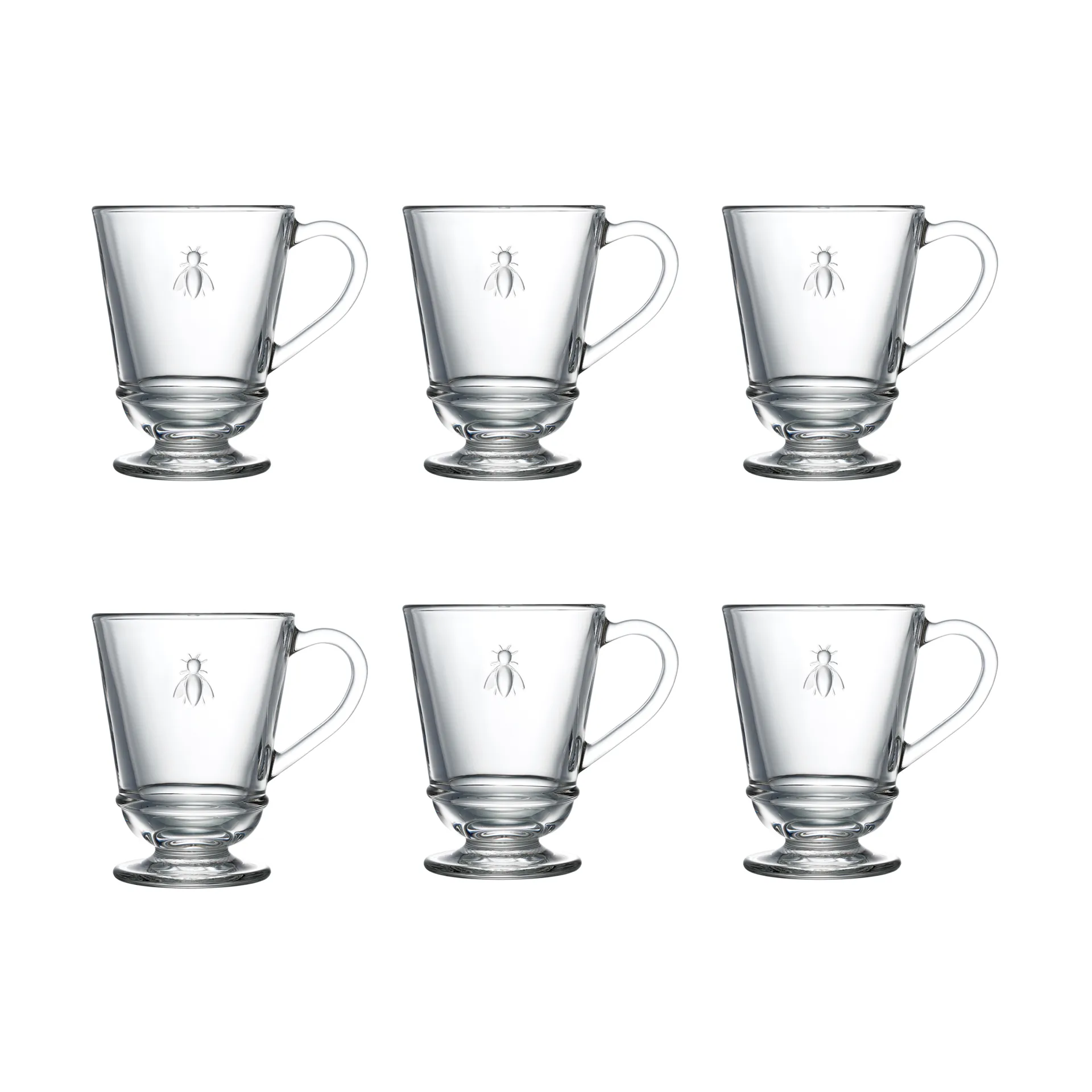 Abeille glass with handle 28 cl 6-pack, Clear La Rochère