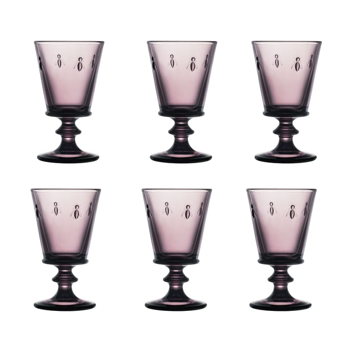 Abeille wine glass 24 cl 6-pack, Aubergine La Rochère