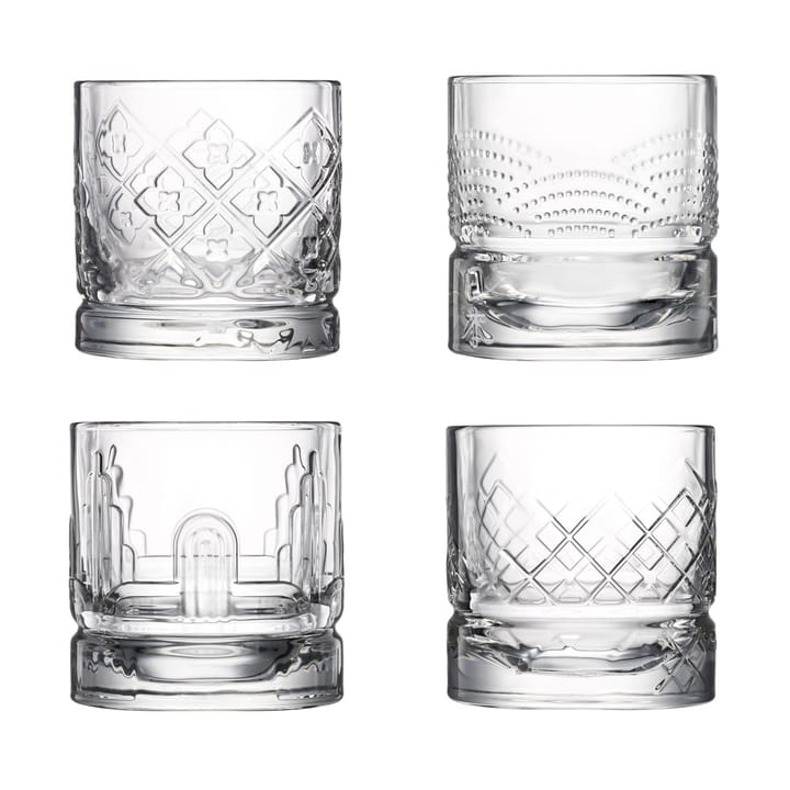 Dandy whiskey glass 4 pieces, Clear La Rochère