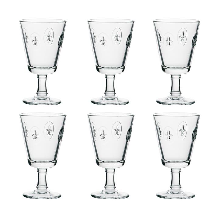 Fleur de Lys wine glass 24 cl 6-pack, Clear La Rochère