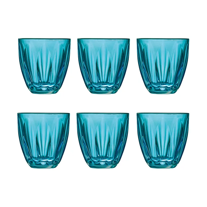 Lily water glass 6-pack - Blue - La Rochère