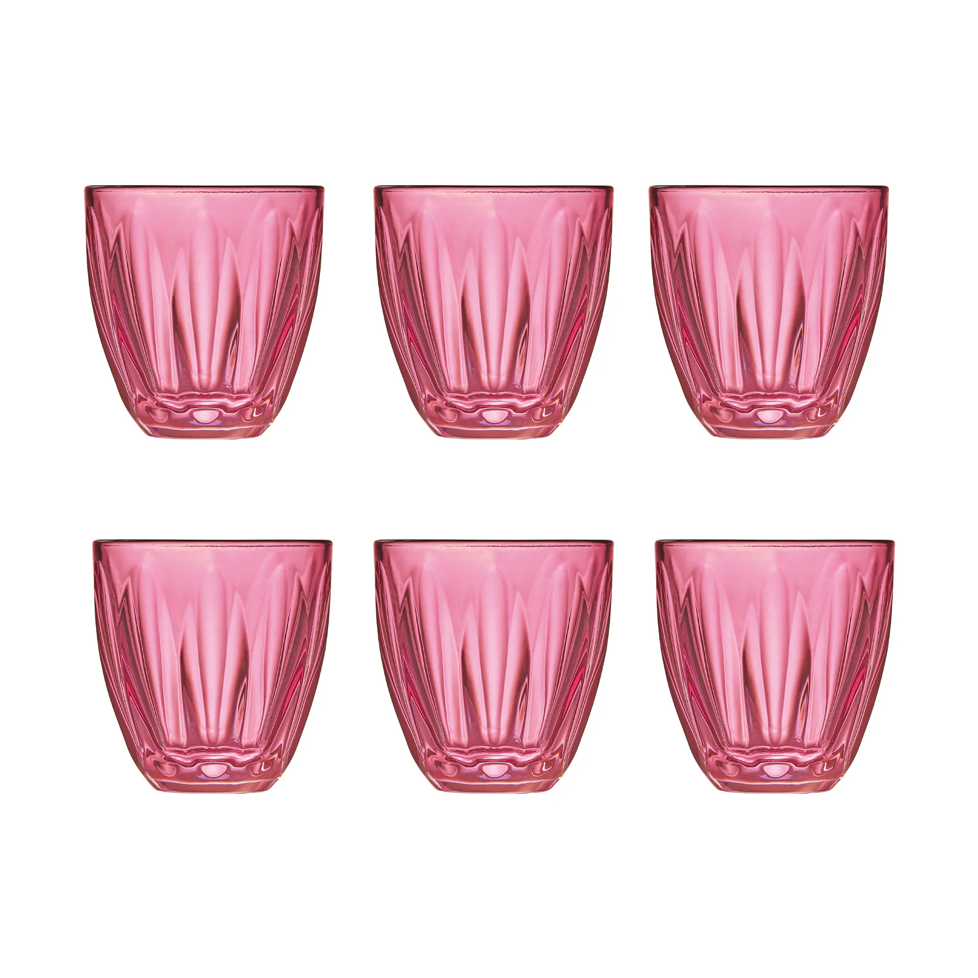 Lily water glass 6-pack, Raspberry La Rochère