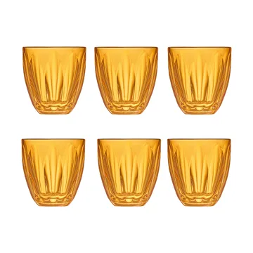 Lily water glass 6-pack - Tangerine - La Rochère