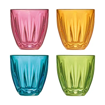 Lily water glass various colours - 4-piece - La Rochère