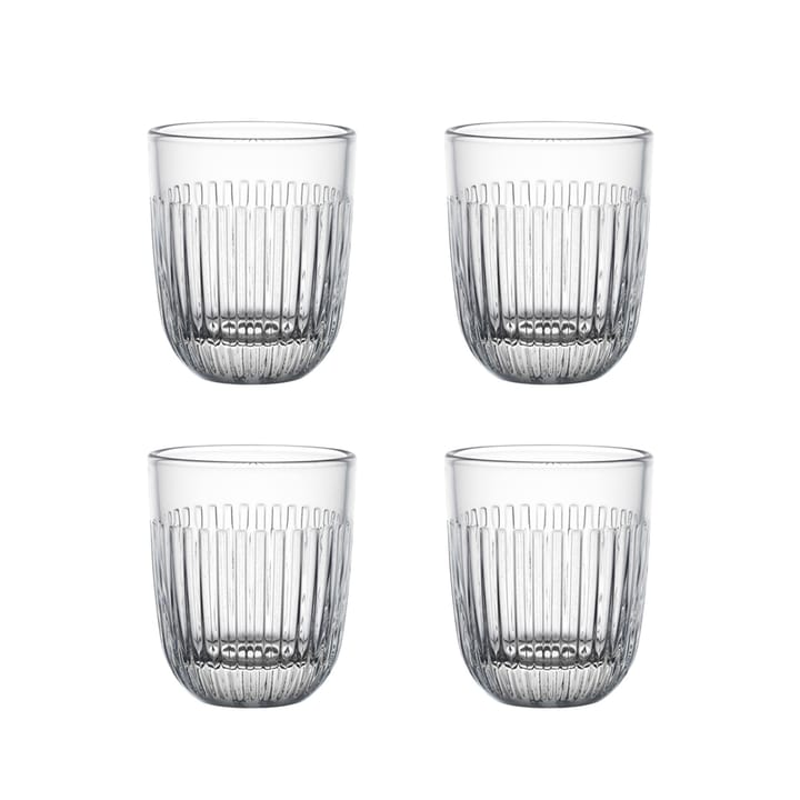 Ouessant water glass 26 cl 4-pack - Transparent - La Rochère
