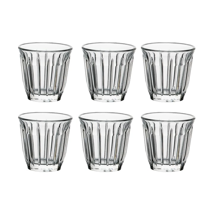 Zinc espresso glass 10 cl 6-pack, Clear La Rochère