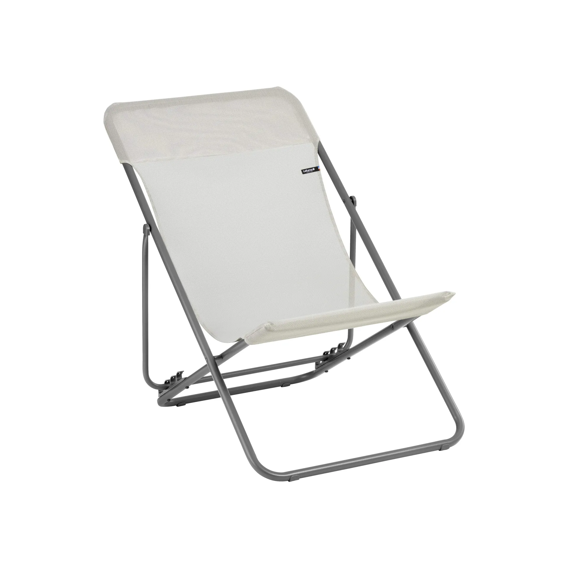 Maxi Transat Exterya lounge chair, Seigle II (grey) Lafuma