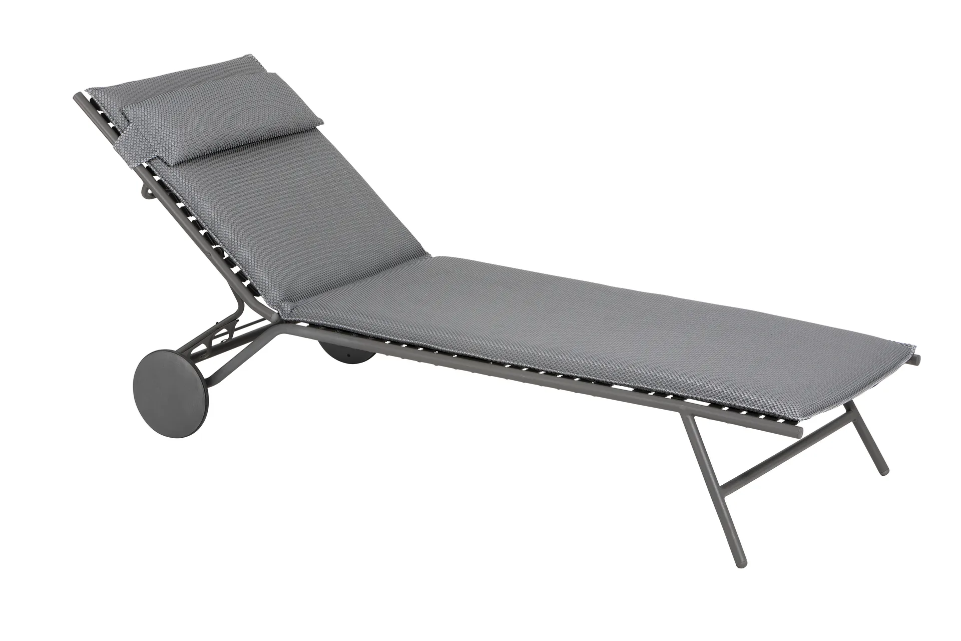 Miami II Bec sun lounger Batyline Duo, Silver Lafuma