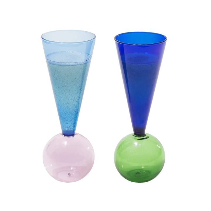 Bubbles celebration Le Duo champagne glasses - 3 pieces - L'Atelier du Vin