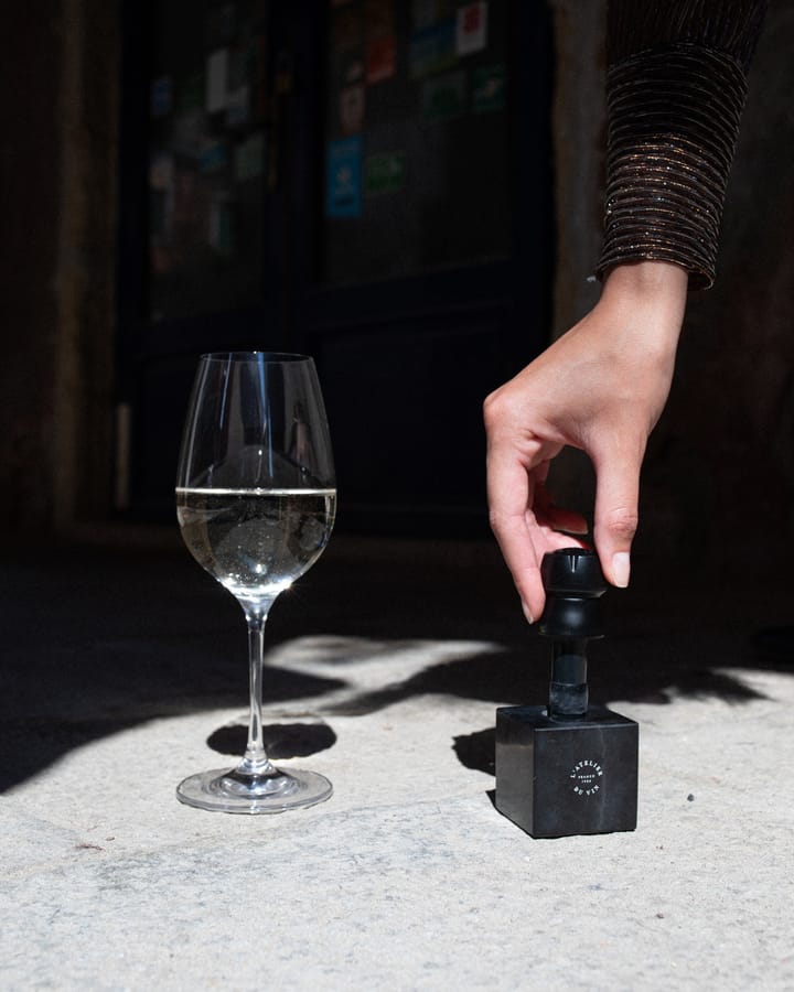 Champagne cork stopper, Black marble L'Atelier du Vin