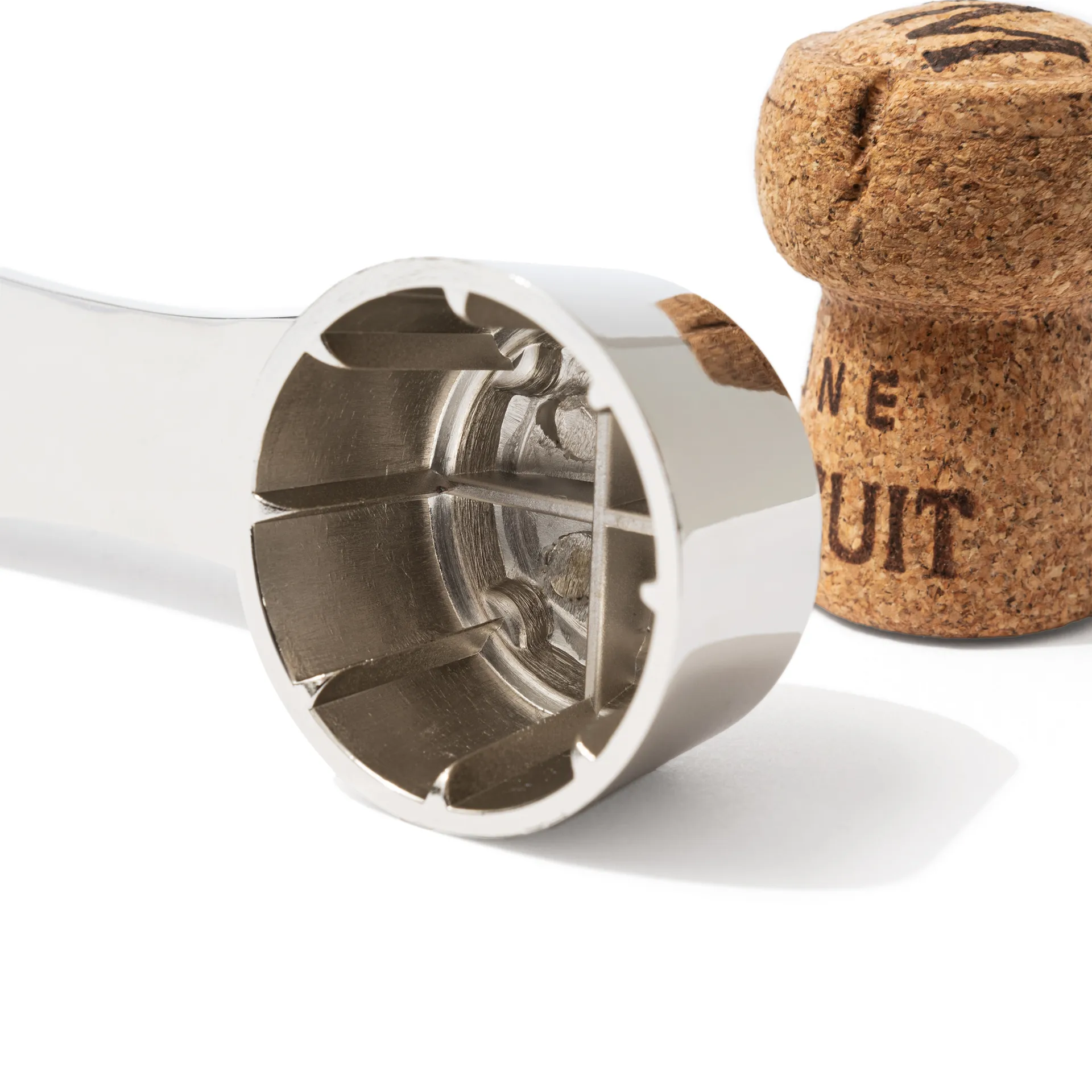Pince á bouchon cork opener champagne, Silver L'Atelier du Vin