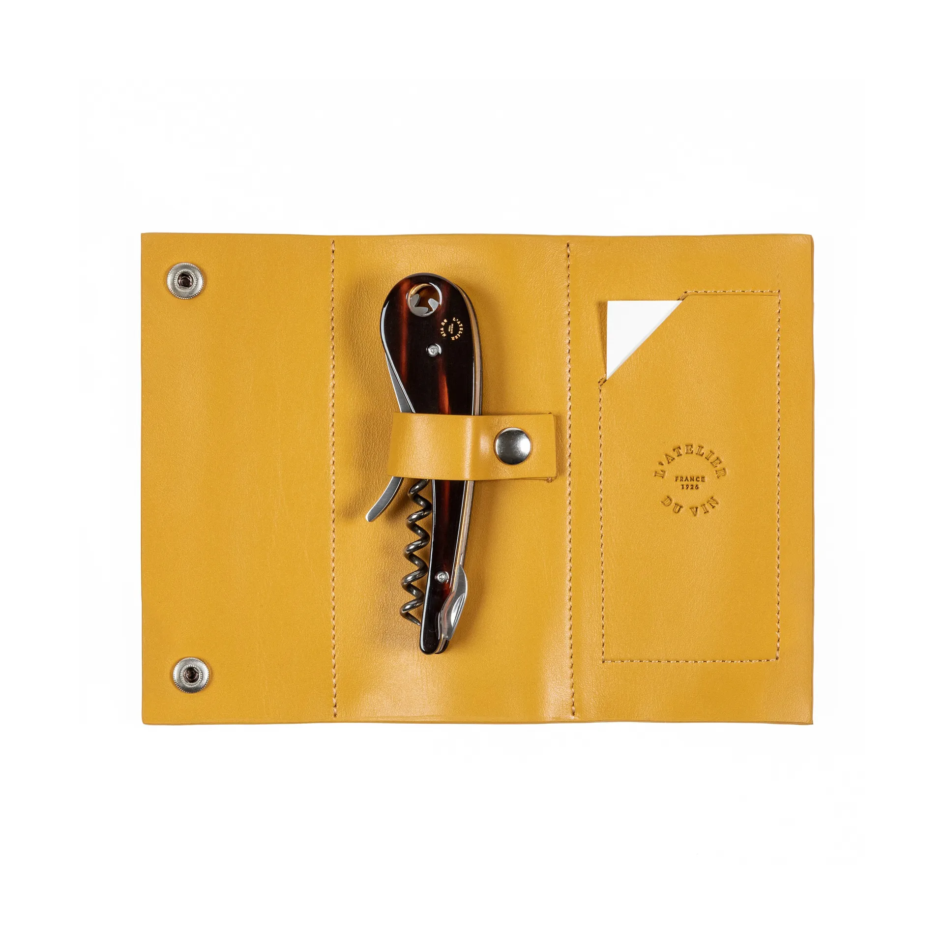 Soft machine nomad corkscrew leather case, 2 pieces L'Atelier du Vin