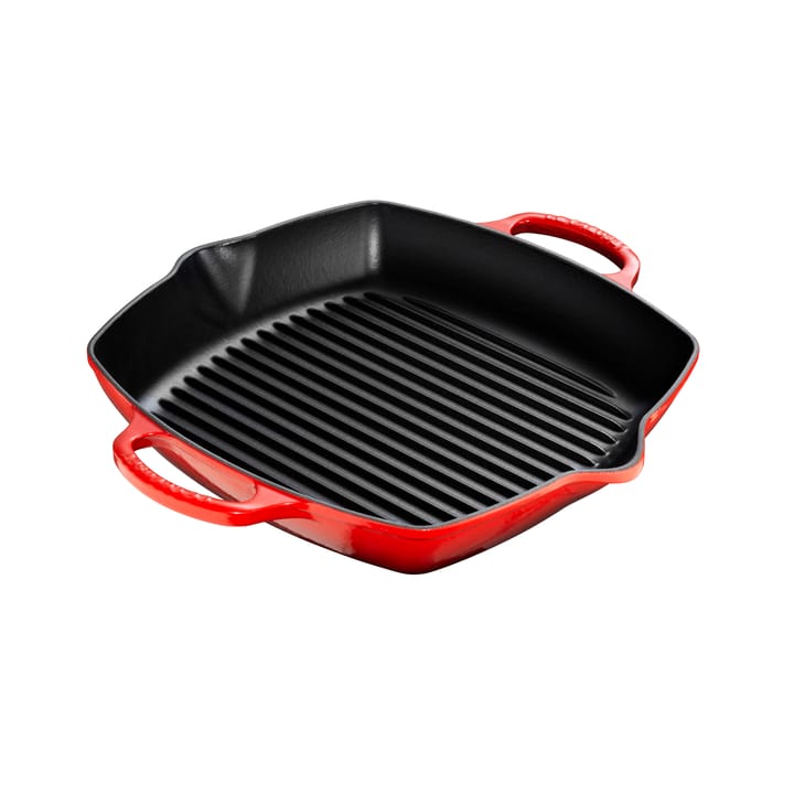 Deep square grill pan 30 cm - Cerise - Le Creuset