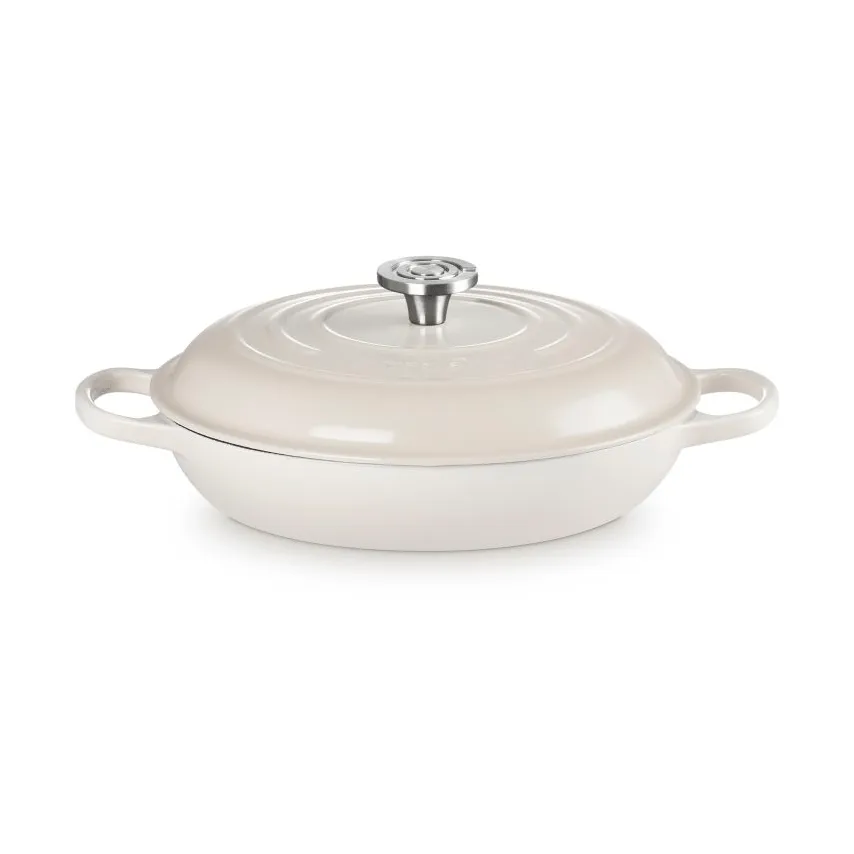 Le Creuset Classic cast iron buffet casserole with glass lid, Meringue, 3.5 l Le Creuset