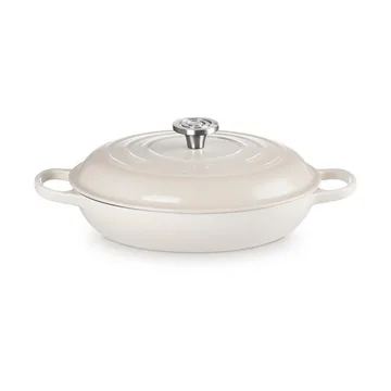 Le Creuset Classic cast iron buffet casserole with glass lid - Meringue, 3.5 l - Le Creuset
