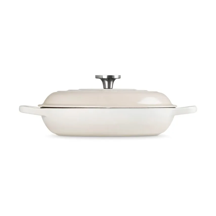 Le Creuset Classic cast iron buffet casserole with glass lid, Meringue, 3.5 l Le Creuset