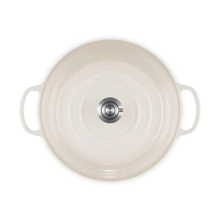 Le Creuset Classic cast iron buffet casserole with glass lid, Meringue, 3.5 l Le Creuset