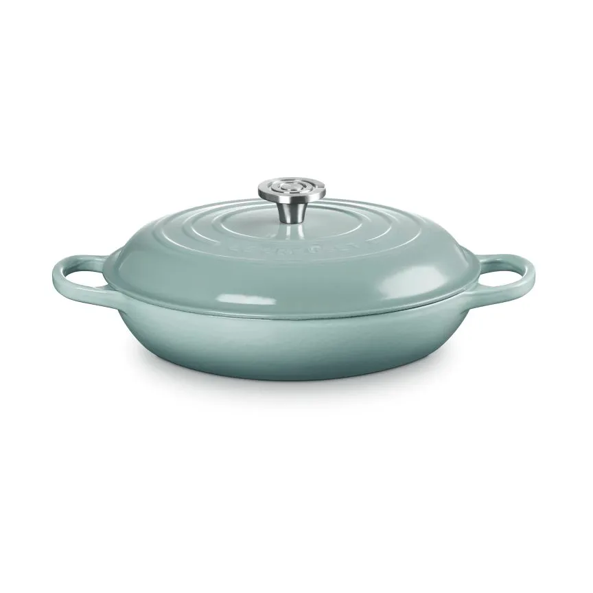 Le Creuset Classic cast iron buffet casserole with glass lid, Sea Salt, 3.5 l Le Creuset