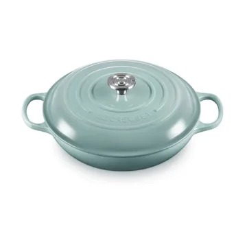 Le Creuset Classic cast iron buffet casserole with glass lid - Sea Salt, 3.5 l - Le Creuset