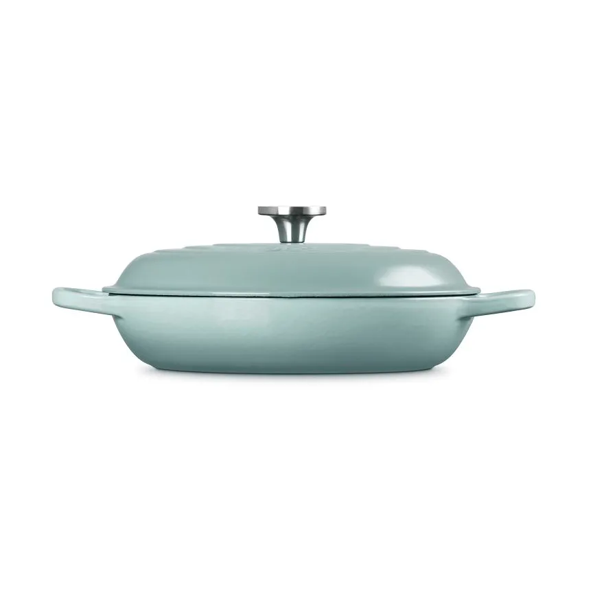 Le Creuset Classic cast iron buffet casserole with glass lid, Sea Salt, 3.5 l Le Creuset