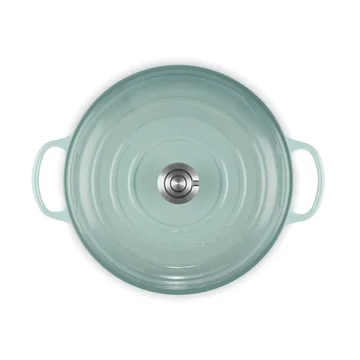 Le Creuset Classic cast iron buffet casserole with glass lid - Sea Salt, 3.5 l - Le Creuset