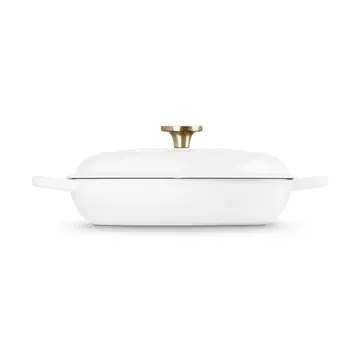 Le Creuset Classic cast iron buffet casserole with glass lid - White, 3.5 l - Le Creuset