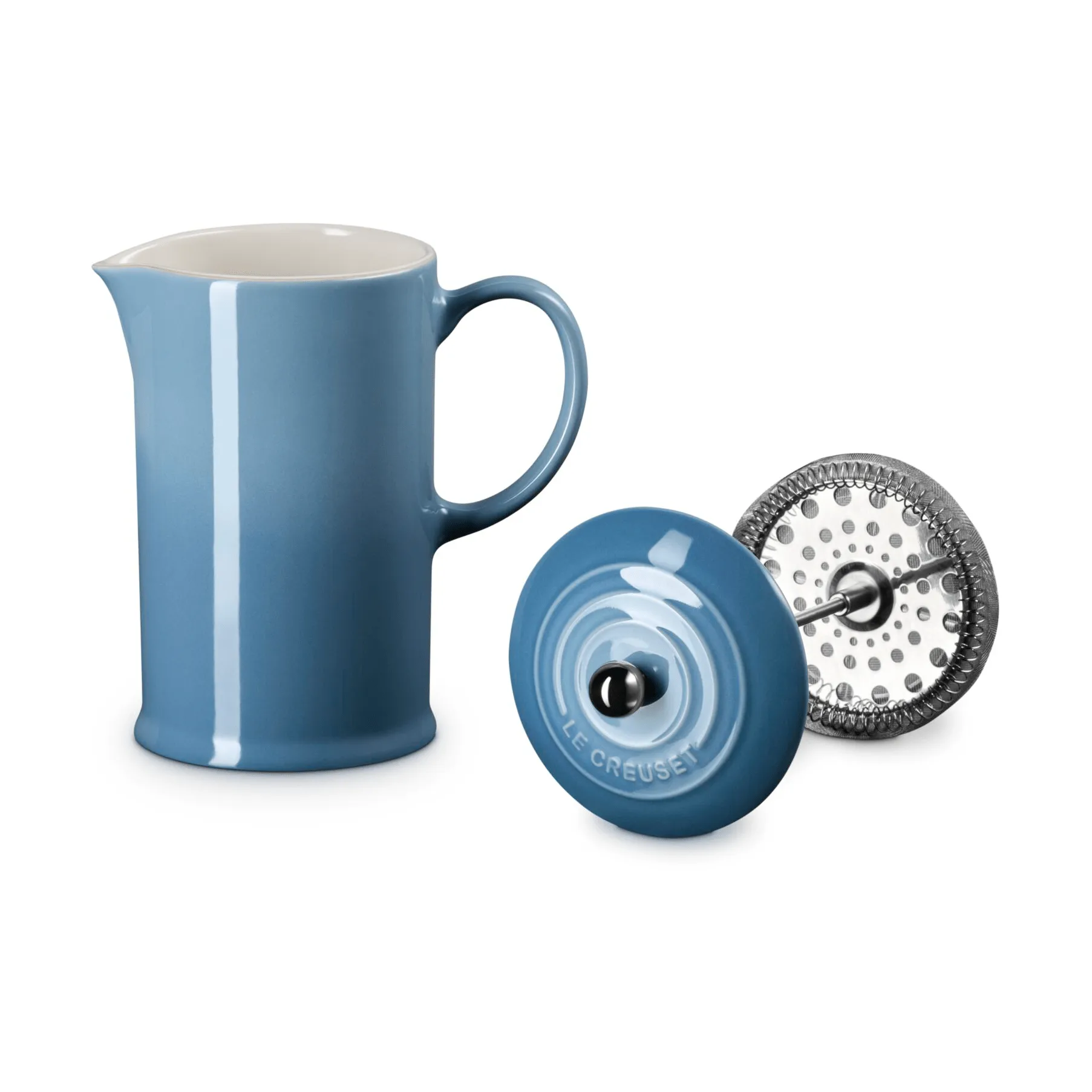 Le Creuset coffee press pot, Chambray, 1 l Le Creuset