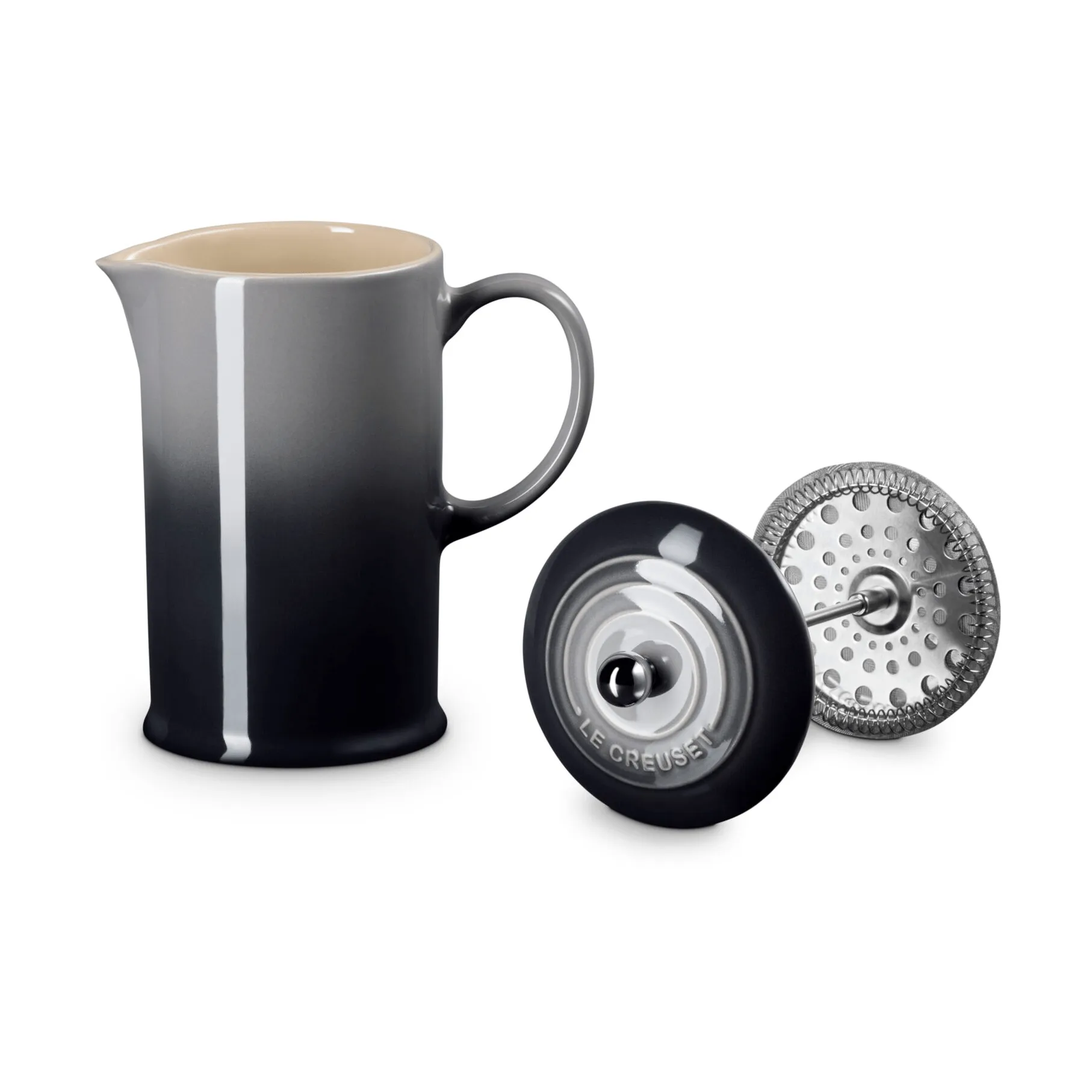 Le Creuset coffee press pot, Flint, 1 l Le Creuset
