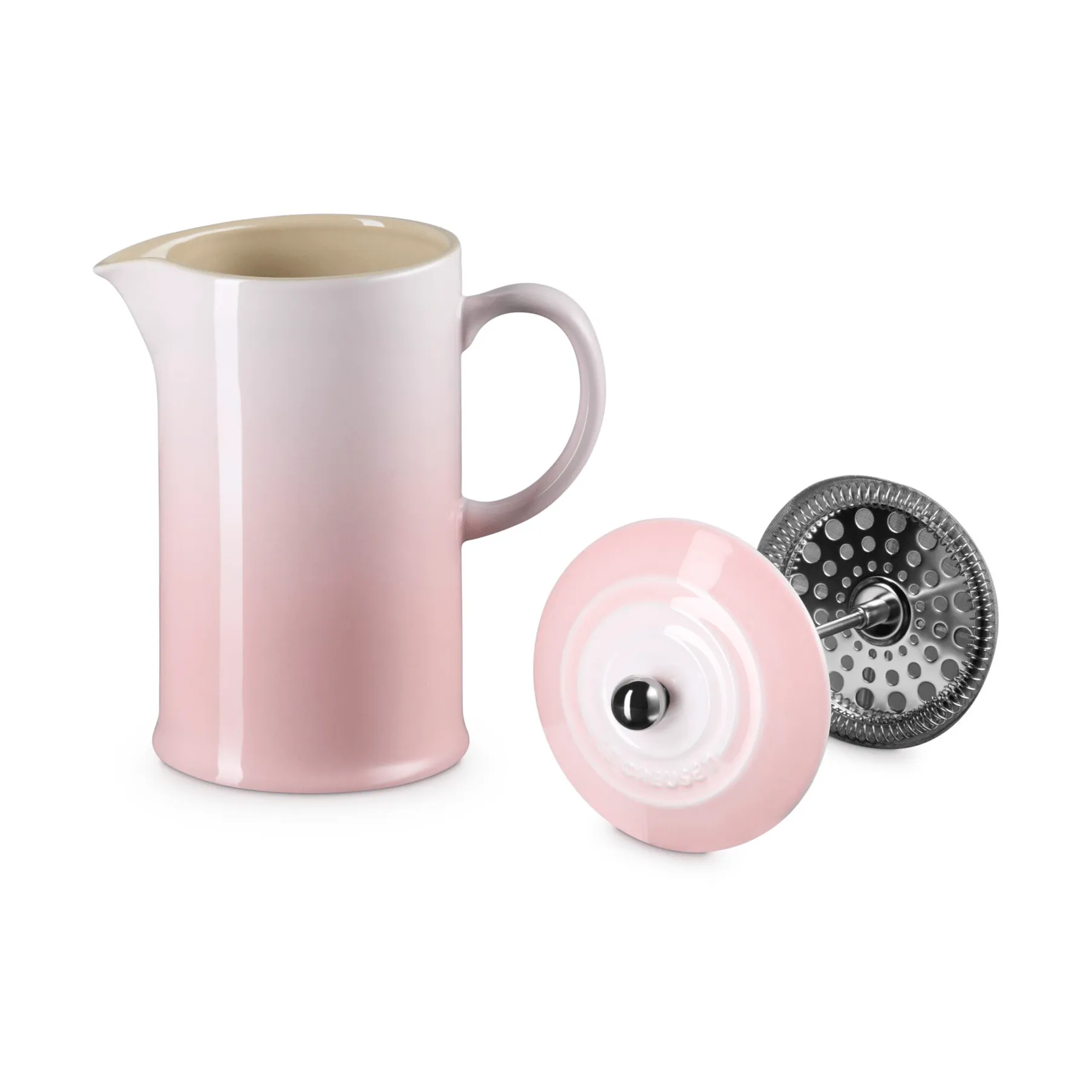 Le Creuset coffee press pot, Shell Pink, 1 l Le Creuset