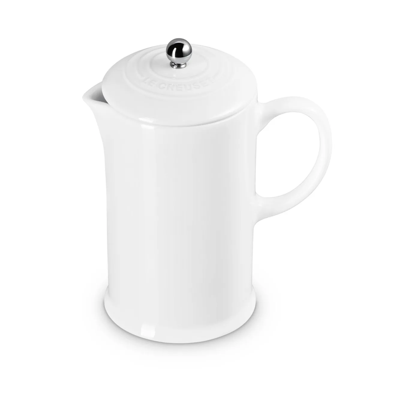 Le Creuset coffee press pot, White, 1 l Le Creuset