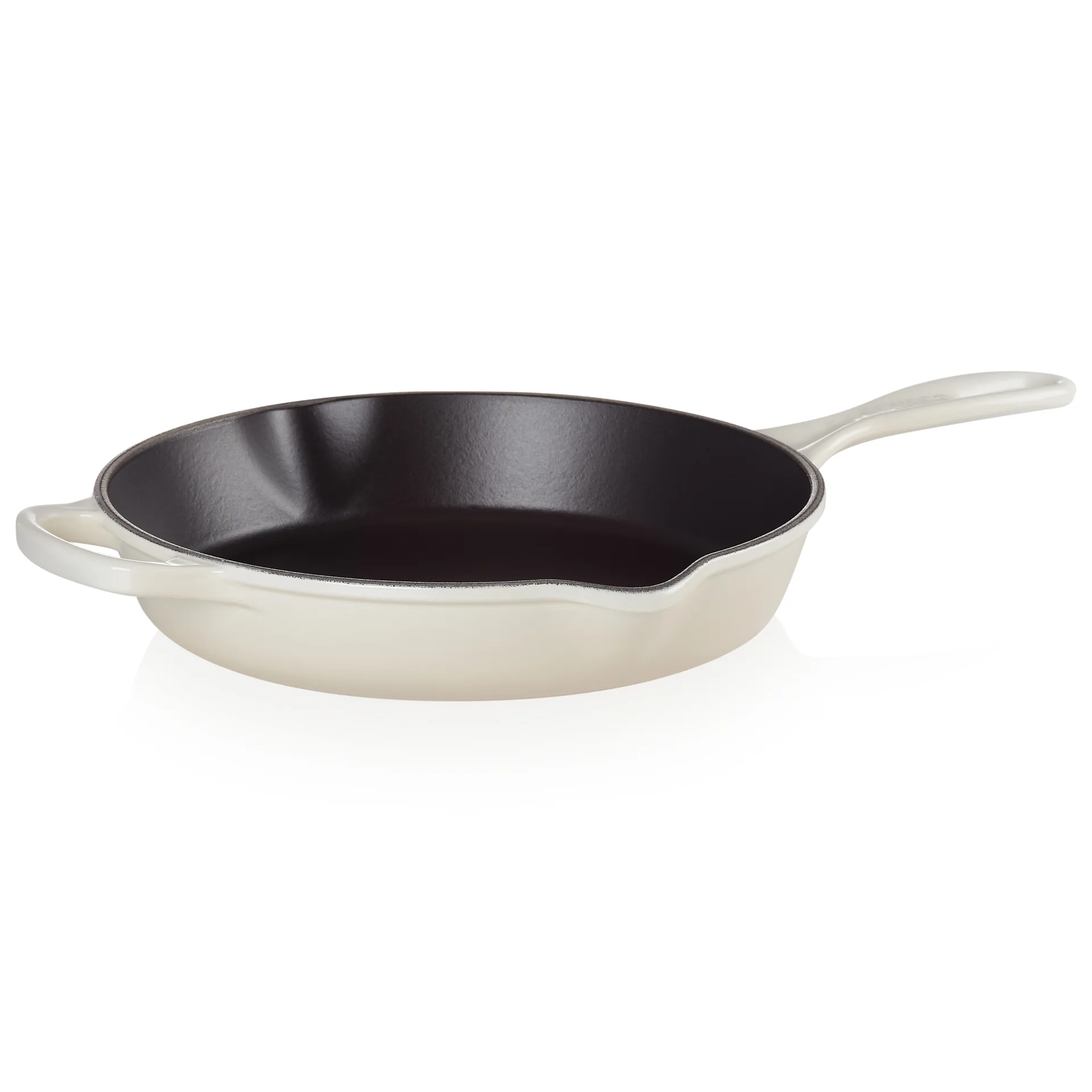 Le Creuset deep frying pan cast iron handle 26 cm, Meringue Le Creuset