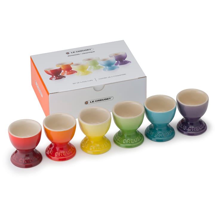 Le Creuset gift set egg cup 6-pack - Rainbow - Le Creuset