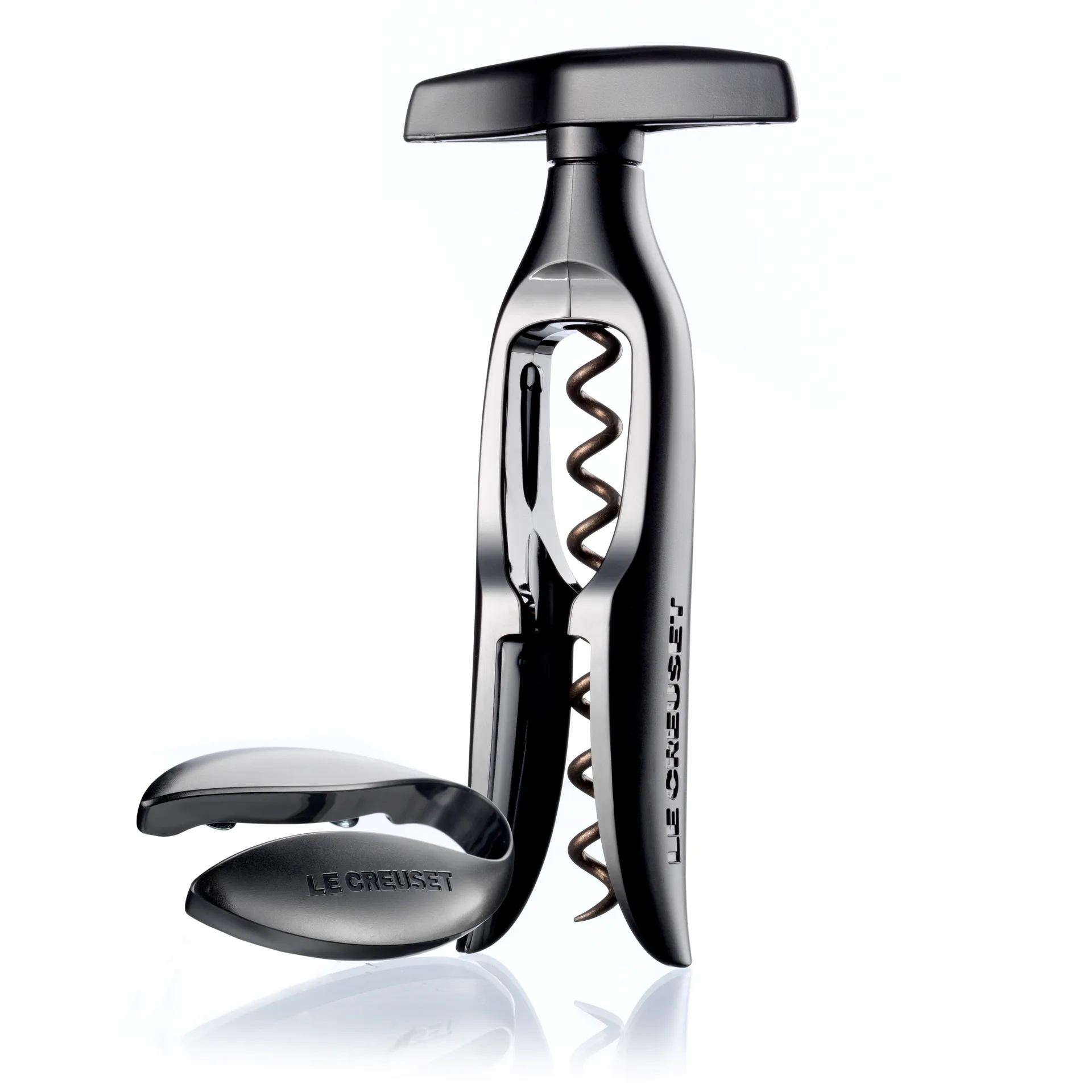 Le Creuset GS-110 corkscrew and foil cutter set, Black Le Creuset