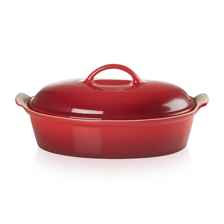 Le Creuset Heritage oval oven dish with lid 3.8 l, Cerise Le Creuset