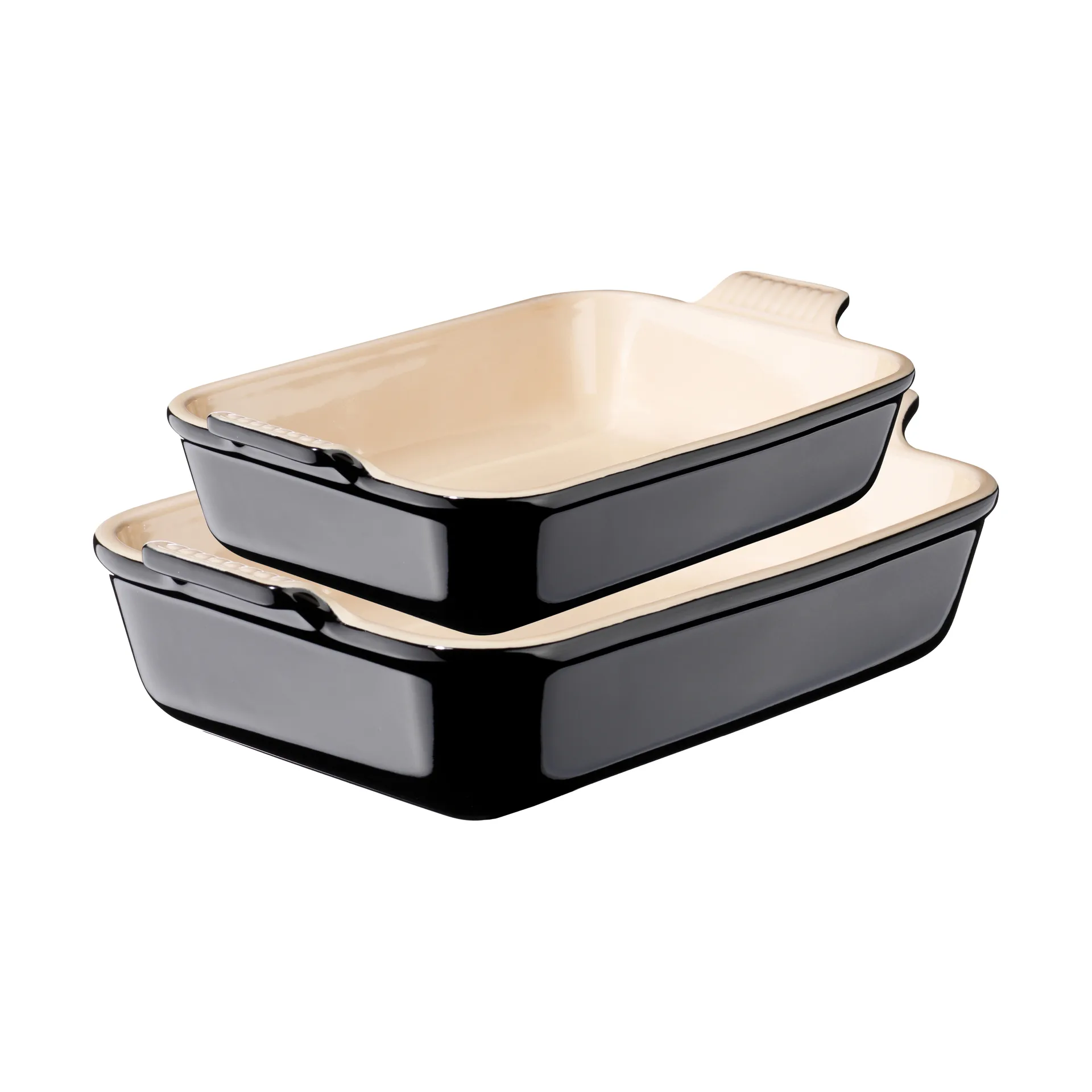Le Creuset Heritage oven dish set 2 pieces - Black,  Le Creuset