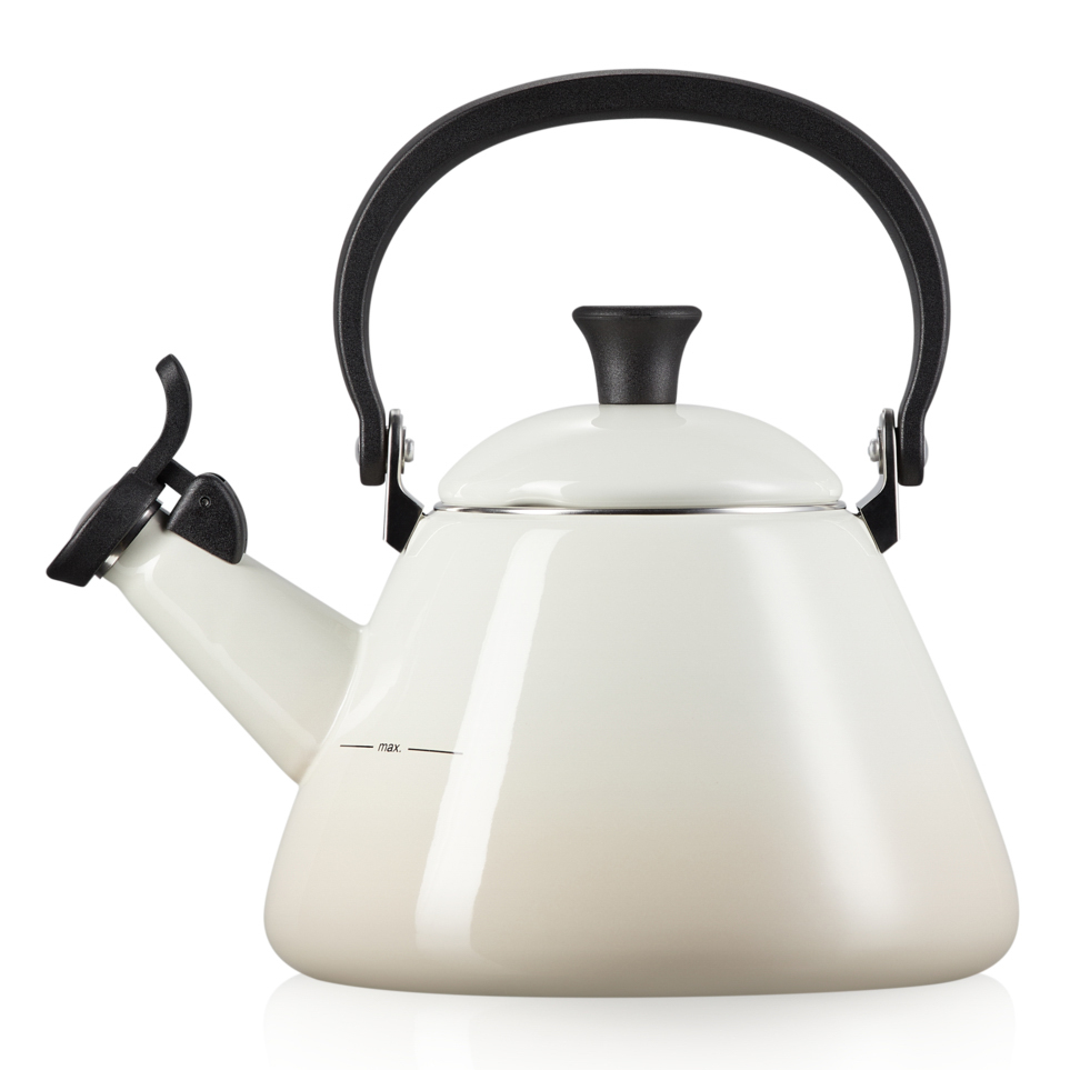 Le Creuset Kone kettle with whistle Le Creuset KitchenTime