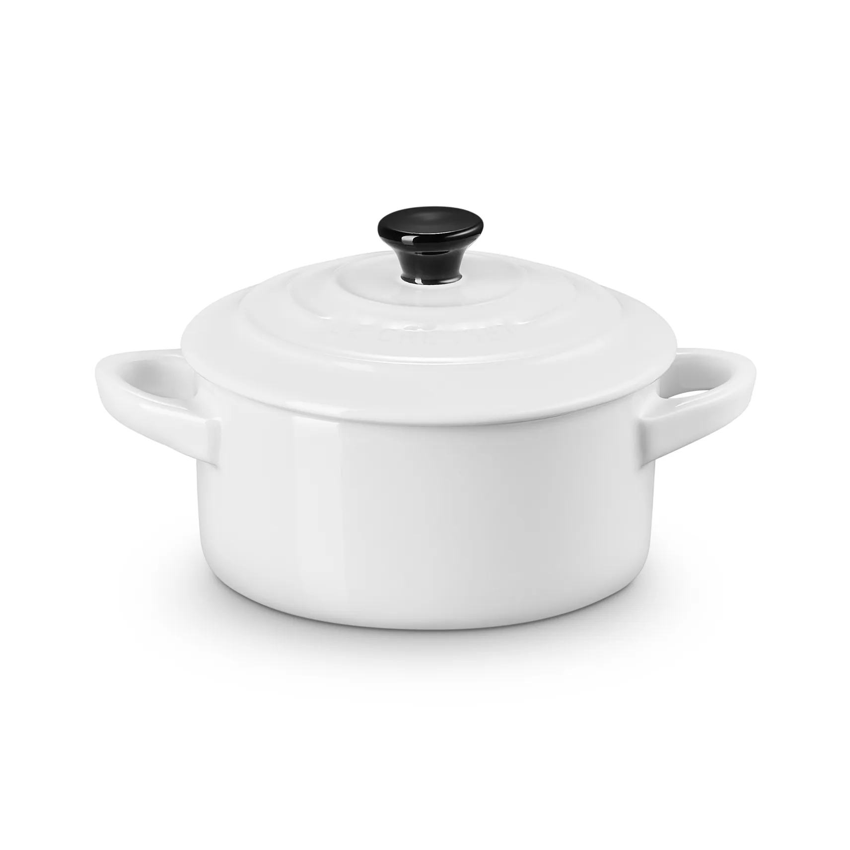 Le Creuset mini casserole 10 cm, White Le Creuset