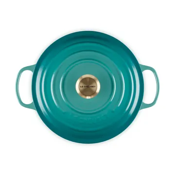 Le Creuset round casserole 5.3 l - Bleu Riviera - Le Creuset