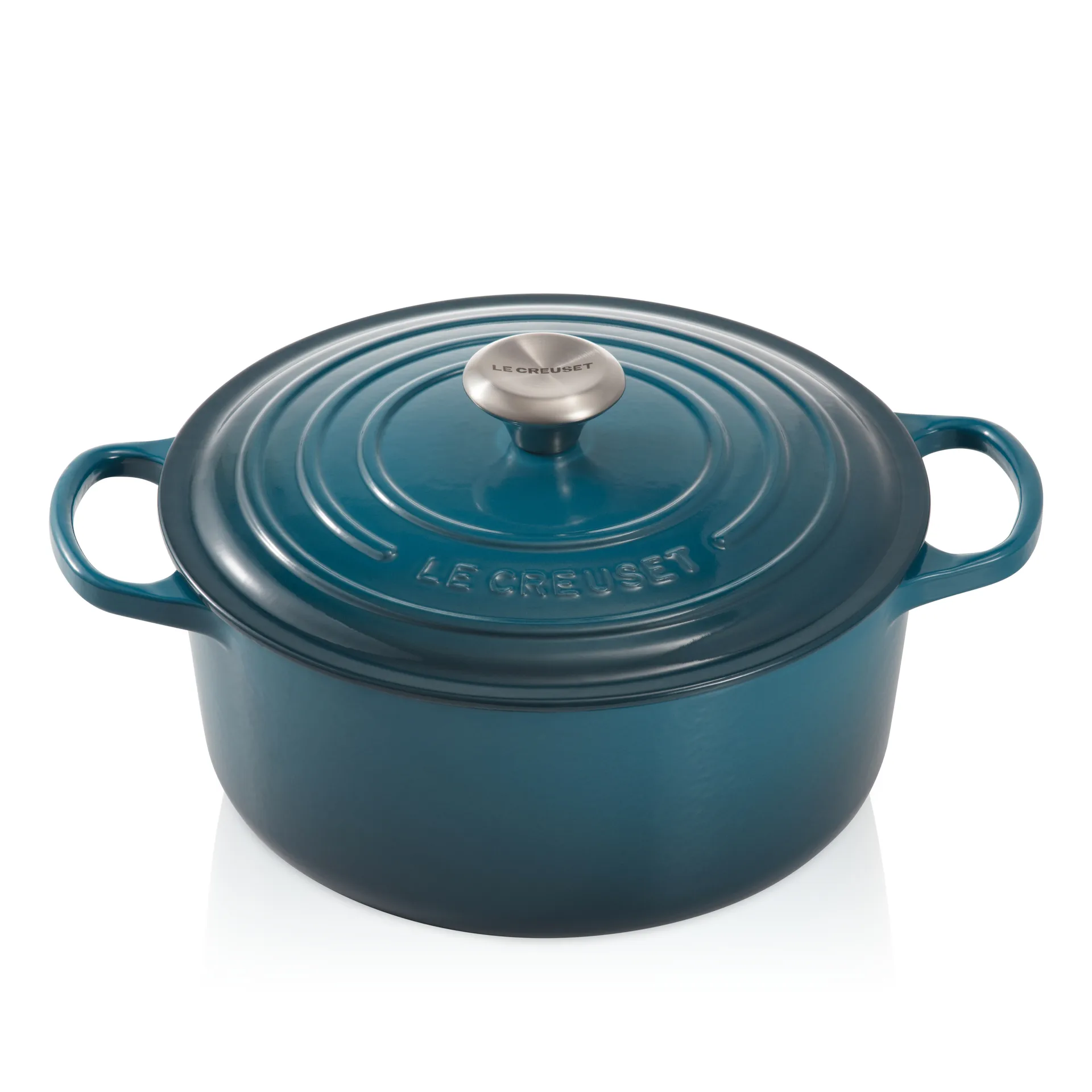 Le Creuset round casserole 5.3 l, Deep teal Le Creuset