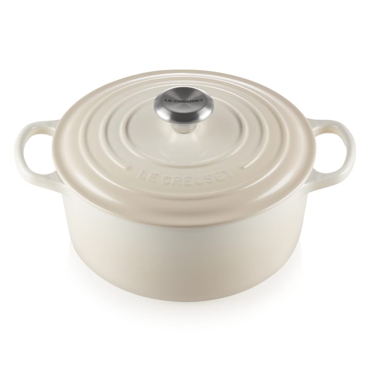 Le Creuset round casserole 5.3 l - Meringue - Le Creuset