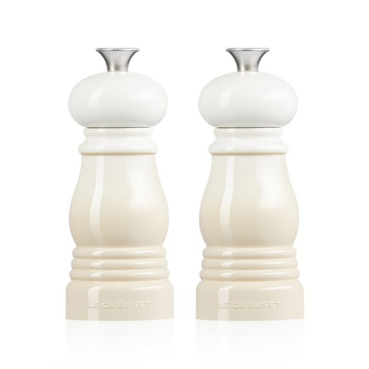 Le Creuset salt- and pepper mill set 11 cm, Meringue Le Creuset