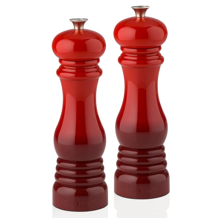 Le Creuset salt- and pepper mill set 21 cm, Cerise Le Creuset