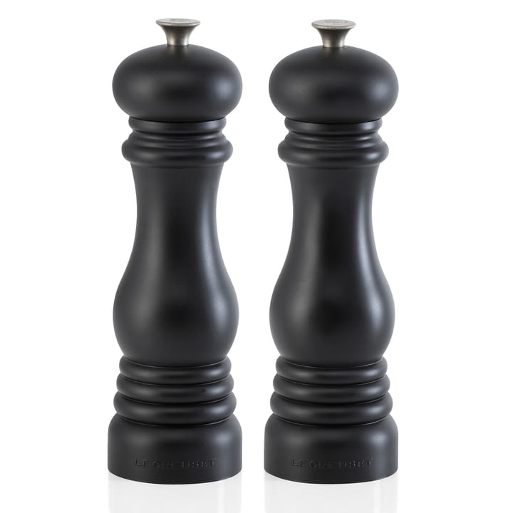 Le Creuset salt- and pepper mill set 21 cm, Matte black Le Creuset