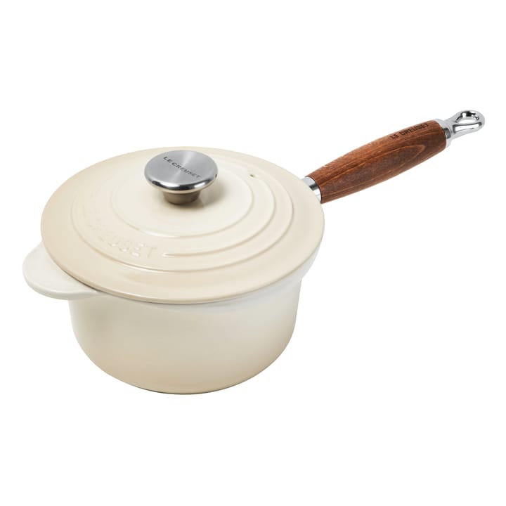 Le Creuset saucepan with wooden handle 1.8 l, Meringue Le Creuset